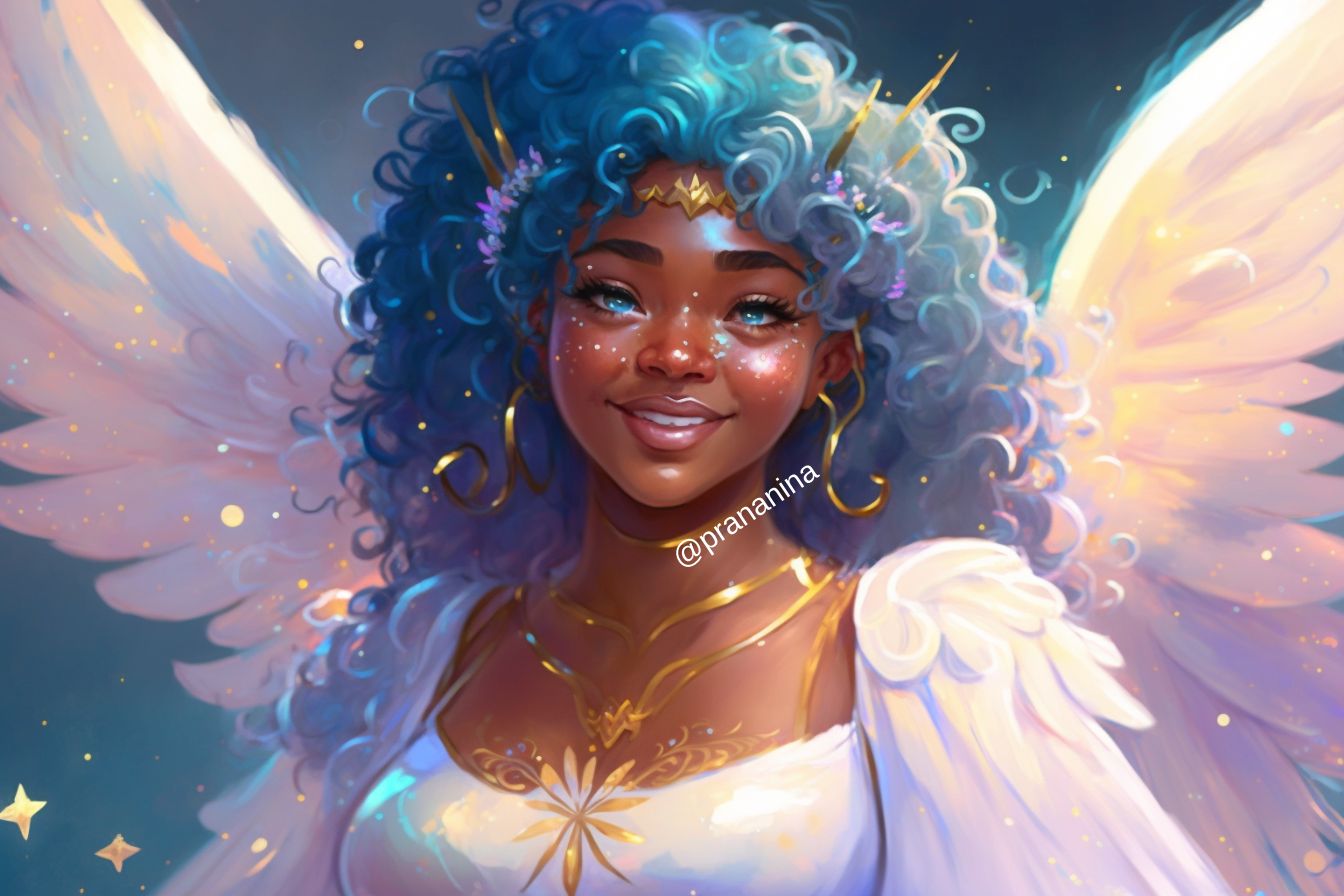 portrait d'un ange de purification de l'énergie de la maison par nina canal des anges prananina